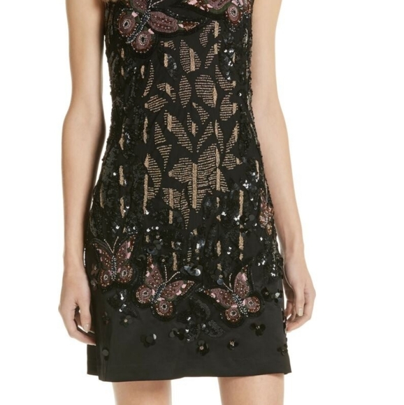 🍒NWT🍒 TED BAKER SEQUINE BUTTERFLY COCKTAIL DRESS - Picture 8 of 13